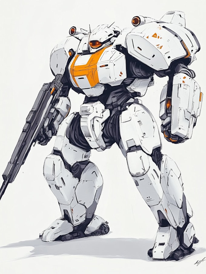 do a cool logo cyberpunk or mecha futuristic