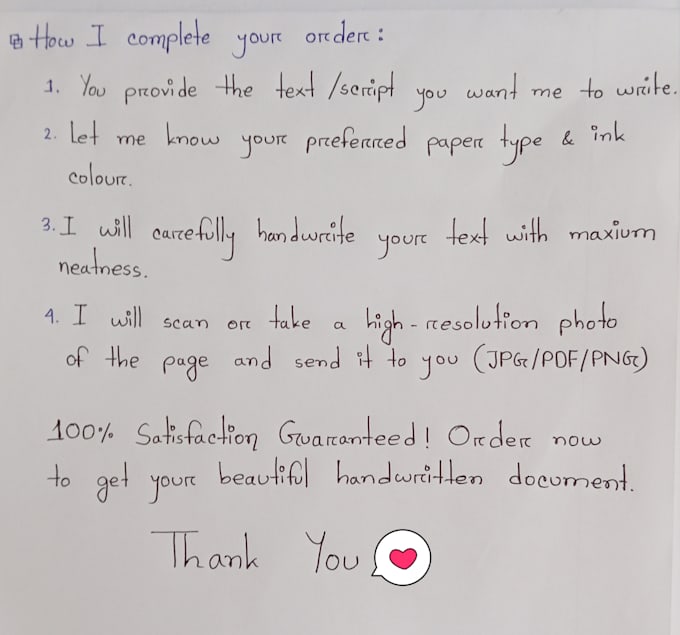 write letters or notes in beautiful handwriting