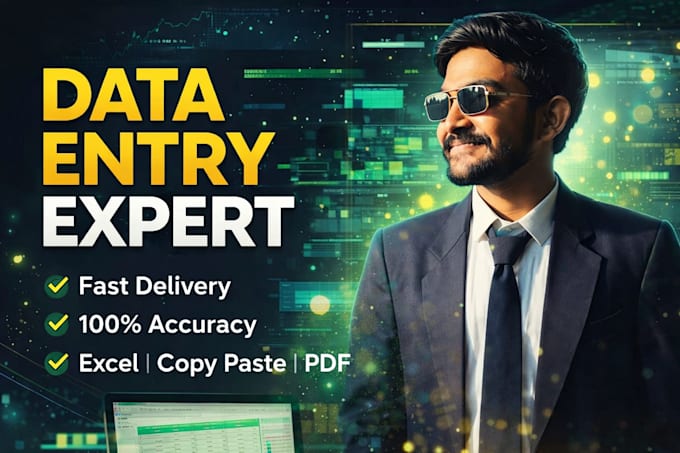 do accurate and fast data entry, copy paste, web research