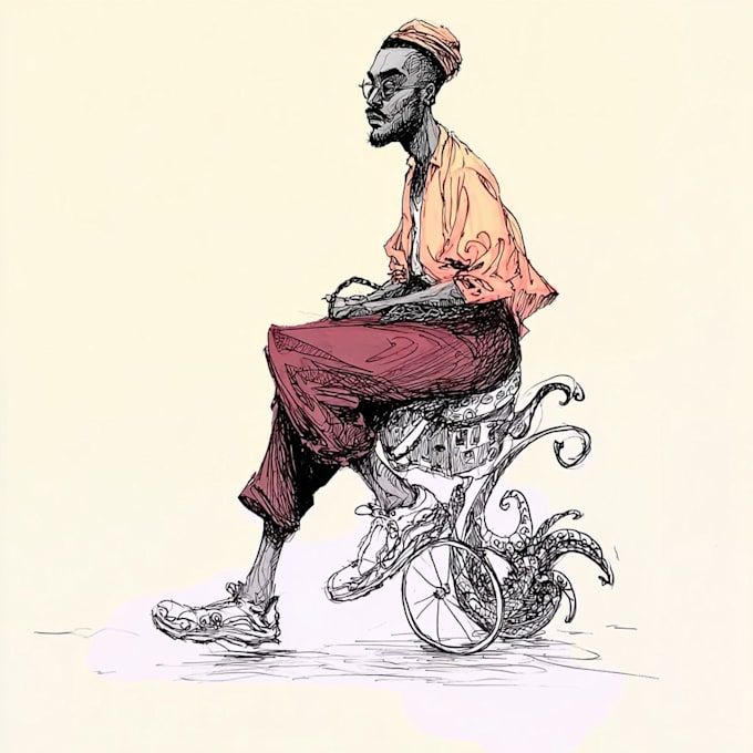 do a unique hand drawn illustrations