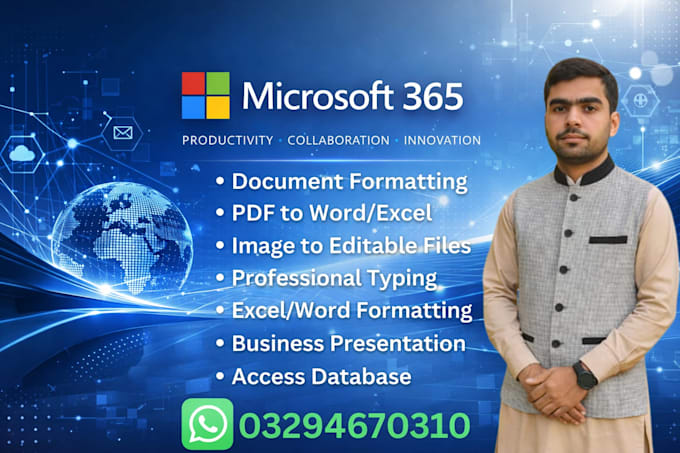 complete your microsoft office work all type
