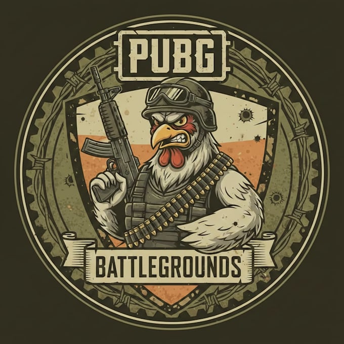 design a tactical battle royale mascot logo for your team