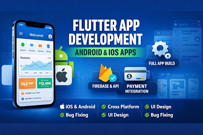 Do flutter app development android ios flutter mobile app development ...