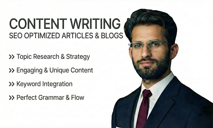 write high quality SEO articles and blog posts for your website