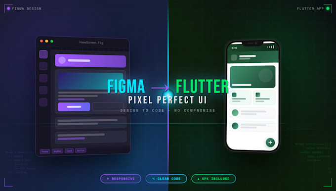 convert figma to a flutter app with a pixel perfect UI
