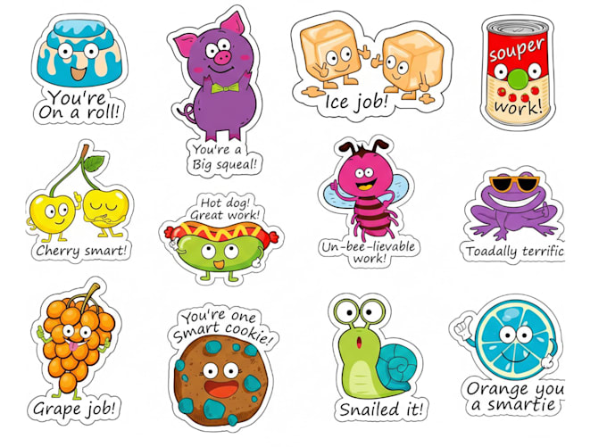 do mascot cute chibi art, kawaii logo or sticker patch design