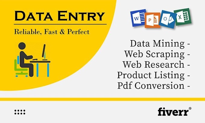 do data entry excel web research fast accurate