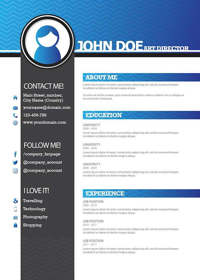 design a professional ats friendly resume and CV
