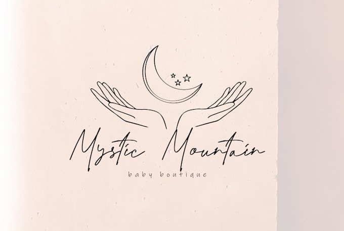 design spiritual moon logo