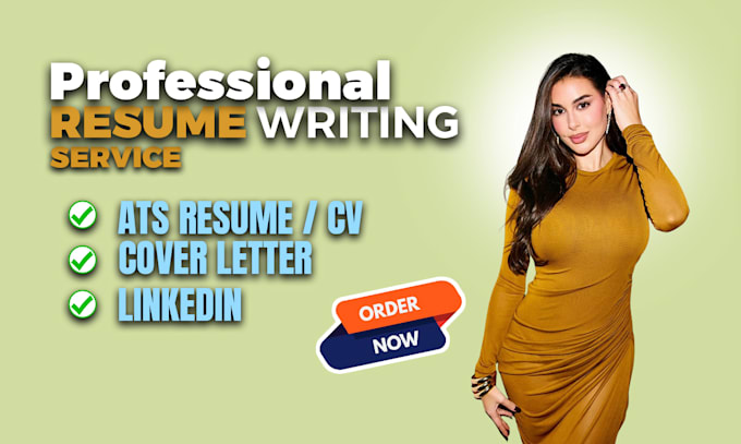 write ats resume, CV, cover letter, and linkedin