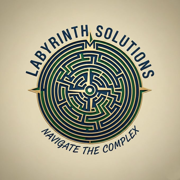design a unique maze logo for your brand