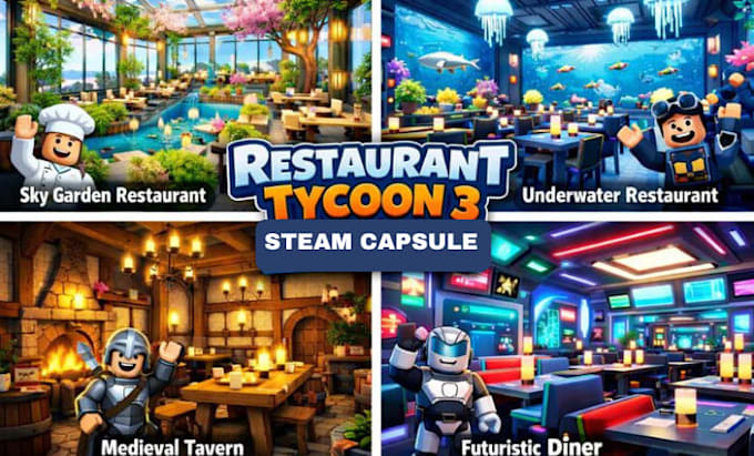 design and setup high quality steam capsule, steam page, steam capsule artwork