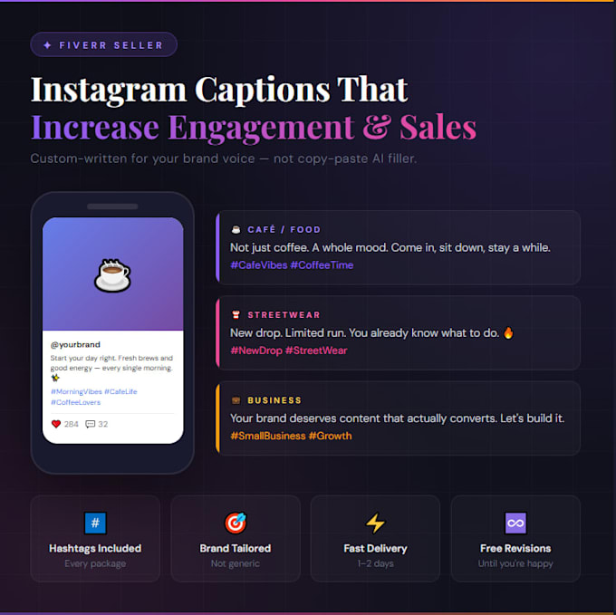 write instagram captions that increase engagement and sales