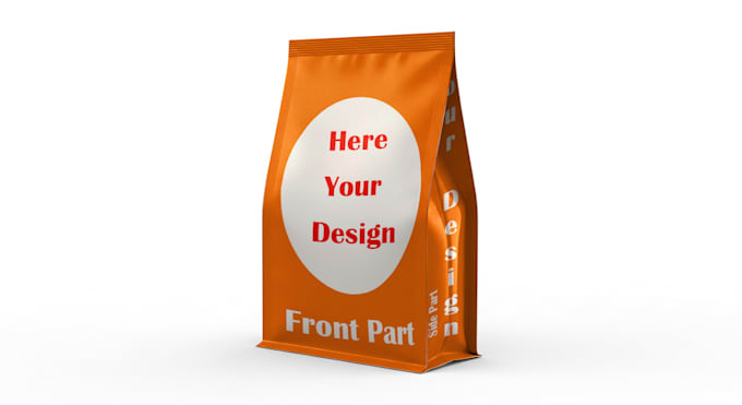 create realistic 3d food pouch and product packaging mockups