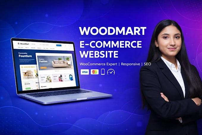 design ecommerce website using woodmart wordpress theme