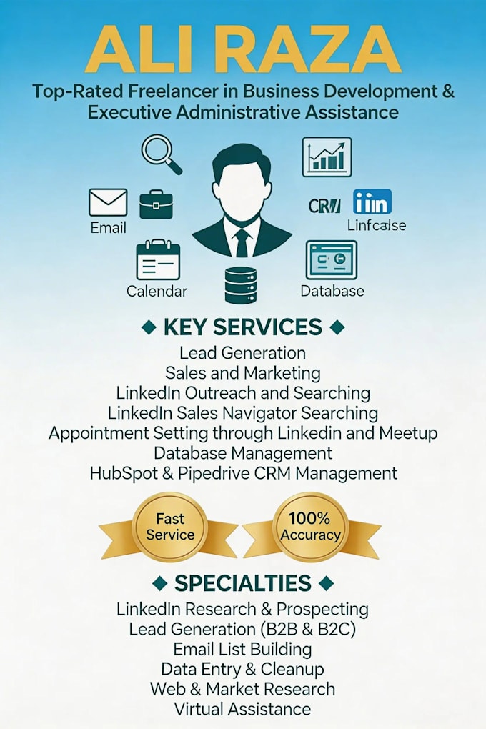provide a lists which contains informations from linkedin