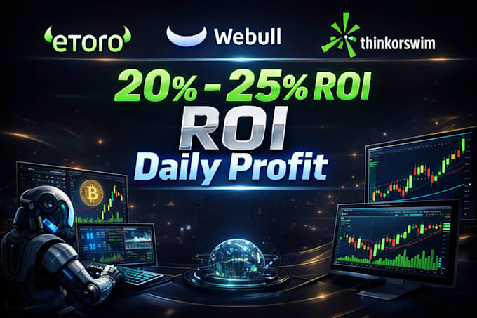 develop stock trading bot, thinkorswim, robinhood bot, etoro, webull, spx bot