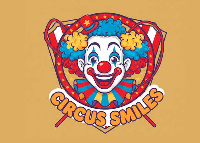 make outstanding clown logo with new concept