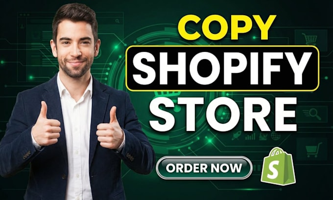 copy, clone or duplicate any website into shopify store