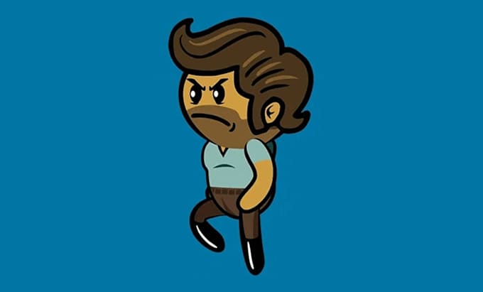 create smooth 2d cartoon game animation loops and sprite sheets
