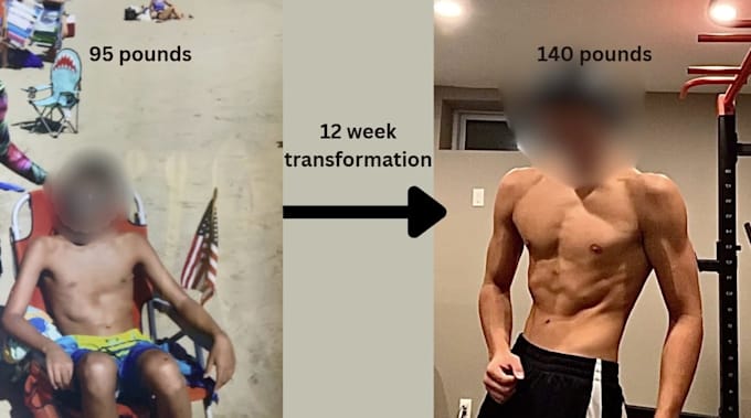create a strength or muscle growth training and diet plan