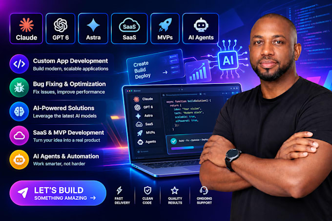 claude code app development bug fixing gpt 6 astra saas mvps ai agents claude