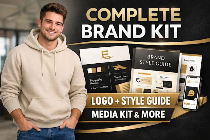 Progetta un kit di branding completo, logo, guida allo stile del ...