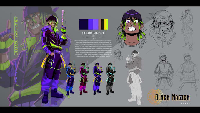 Design a professional original character sheets by Sylverdesigns | Fiverr