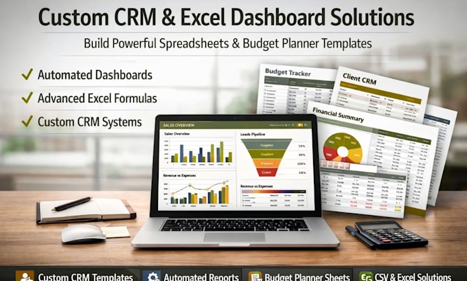 do custom CRM spreadsheet dashboard, csv excel budget planner template formulas