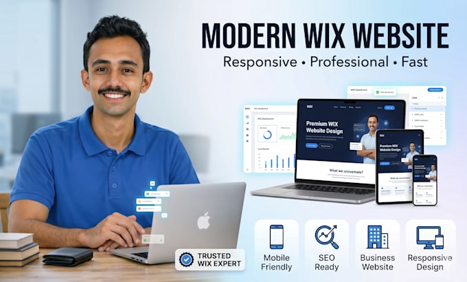 design modern wix website or redesign wix website professionally