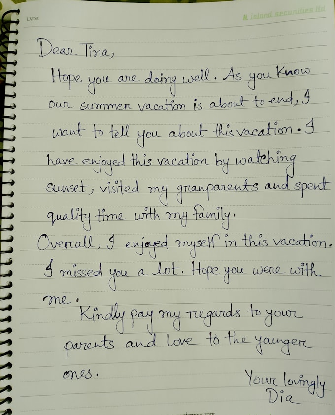 do elegant and neat handwriting