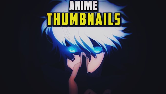 design cinematic anime youtube thumbnails with bold character focus