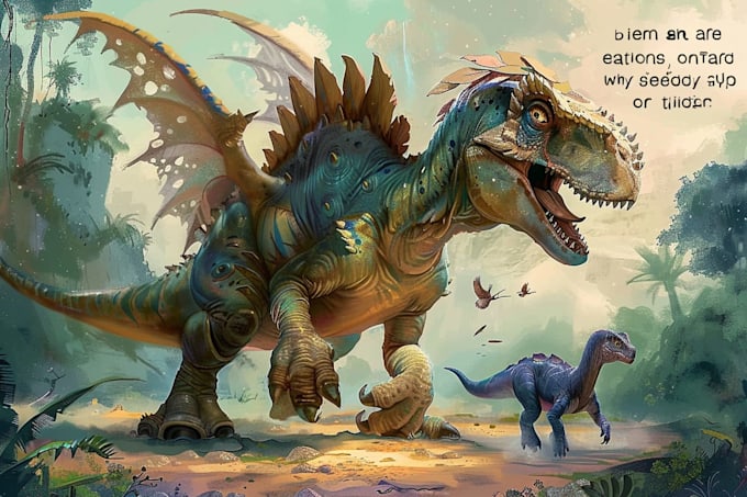 draw creatures, mythical monsters and dinosaurs for you
