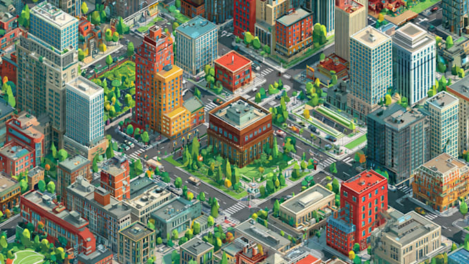 do high quality vector map and isometric maps illustrations