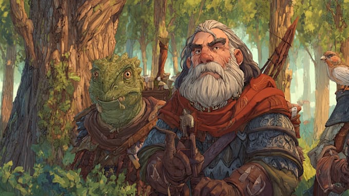 dnd character illustration fantasy rpg art