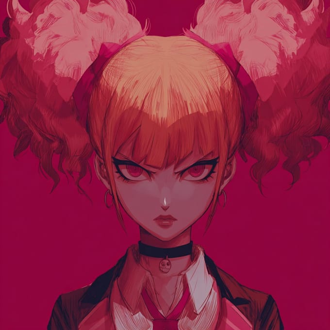 illustrate danganronpa inspired characters