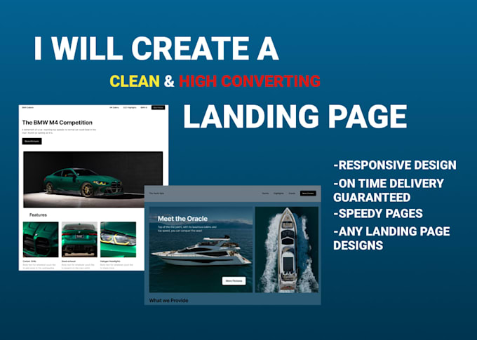 design a specialized, high converting wordpress landing page