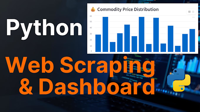 scrape website data and build interactive python dashboards