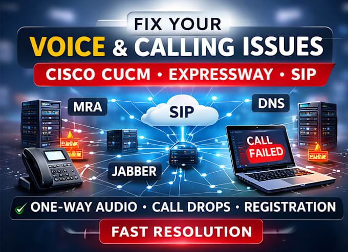 fix cucm, ipt, mra, b2b, jabber ,sip and calling issues