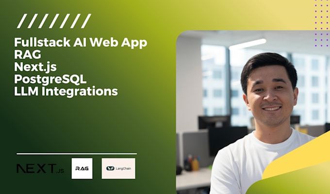 build full stack ai integrated nextjs app with postgresql and rag