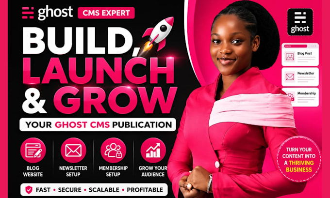 ghost cms expert ghost cms blog website ghost newsletter ghost membership setup