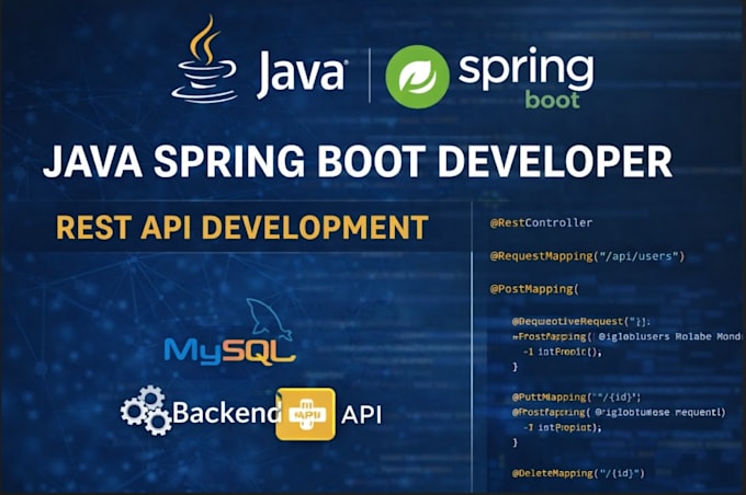 develop rest API using java spring boot and mysql