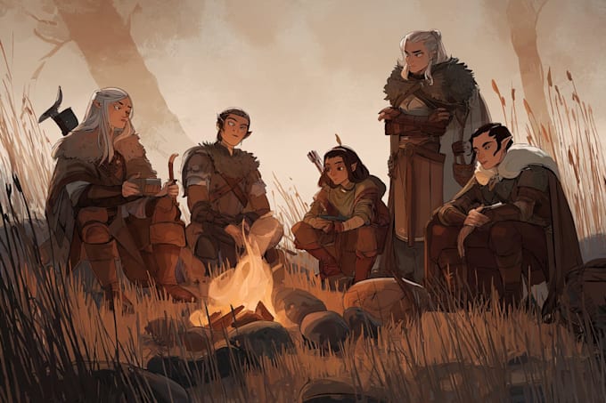 draw your dnd party