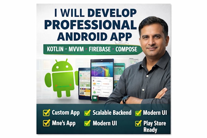 develop a professional android app using kotlin