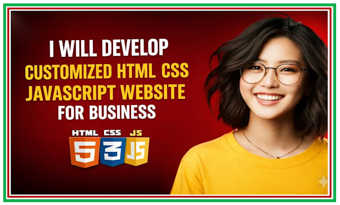 develop customized website development html css javascript