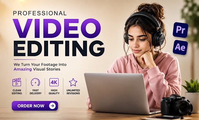 do professional video editing and tiktok , face book, youtube