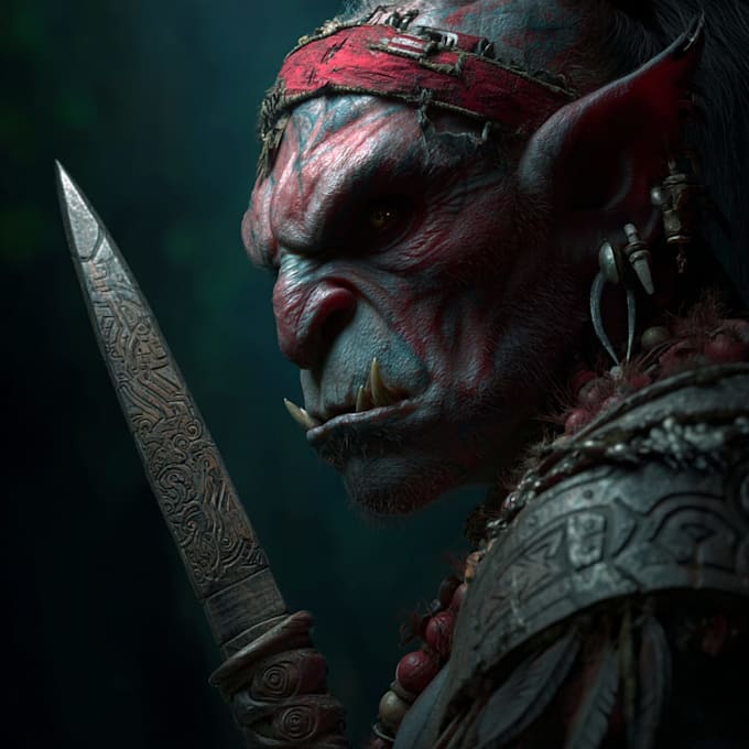 make artwork for fantasy, horror, or monster characters
