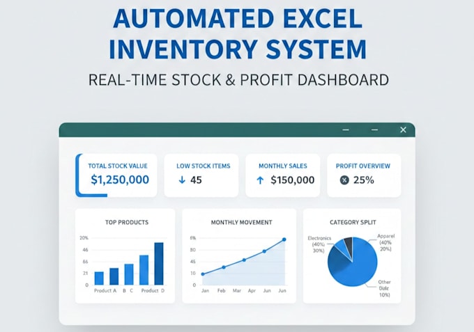 create a custom automated excel inventory system