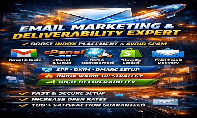 email marketing gmail inux cplane nameserver gsuite shopify cold email delivery