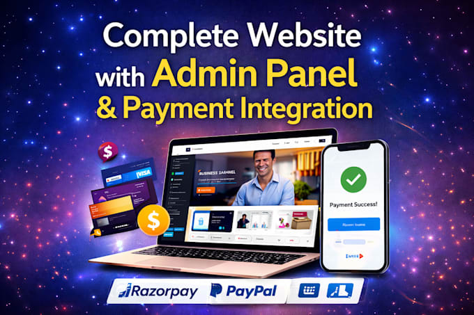 build a simple business website with admin panel